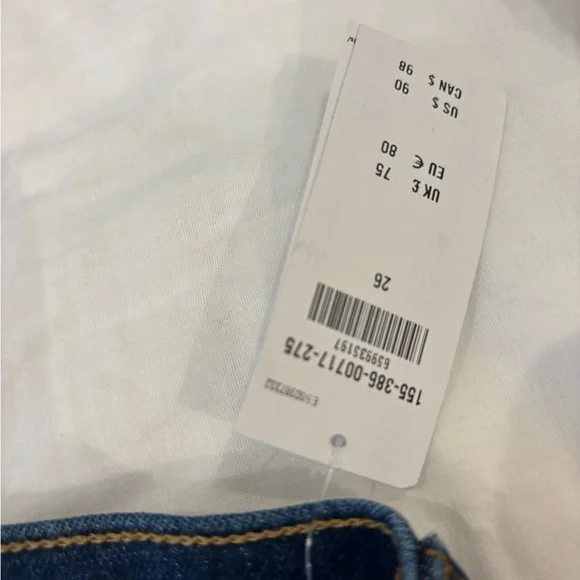 BRAND NEW NEVER WORN Abercrombie & Fitch Blue Straight Jeans Timeless Design - Picture 4 of 4